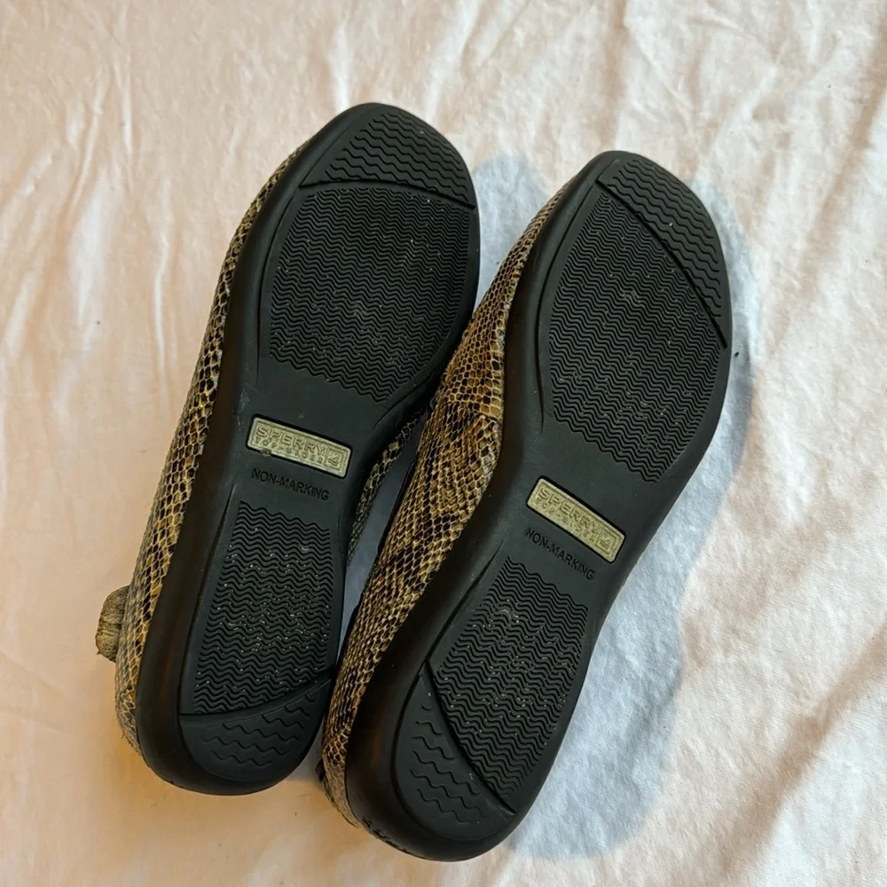 Sperry Top Sider Snakeskin Driving Shoes 9 - Picture 5 of 6
